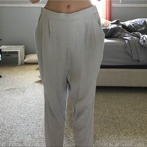 Beige lounge pants